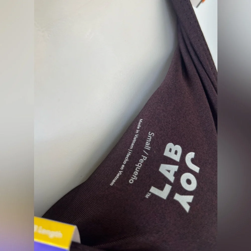 JoyLab 2pc Strappy Back Shine Sports Bra, High-Waisted 7/8 Shine Leggings Size:S - Picture 10 of 16